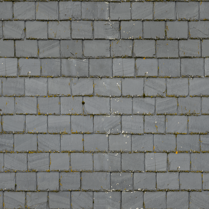 Roof Tiles seamless PBR texture preview