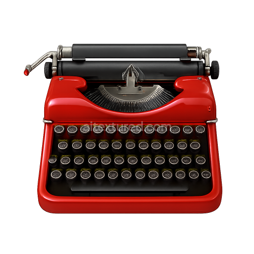 Red Vintage Typewriter