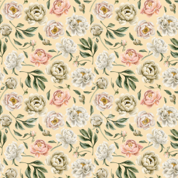 seamless Seamless 3D PBR Texture of Pastel Floral Fabric Pattern texture 8k free download PBR