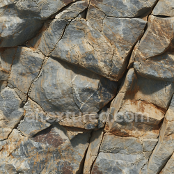 seamless Seamless 3D PBR Texture of Rough Rocky Cliff Wall with Crack Patterns and Rust Tones texture 8k free download PBR