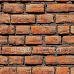 seamless Seamless 3D Cracked Brick Wall PBR Texture with Rough Orange and Brown Surface texture 8k free download PBR