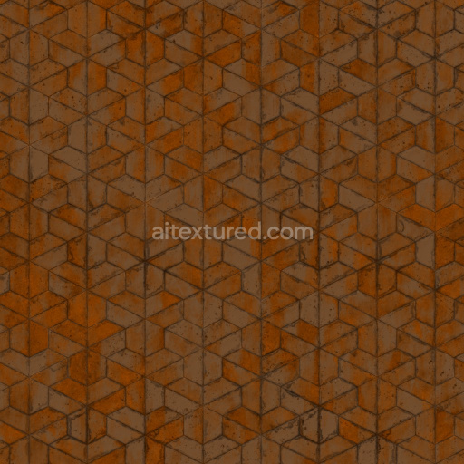 Archviz Floor Ground Substance Designer Terracotta Tiles — Seamless PBR Texture