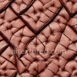 seamless Seamless 3D Quilted Brown Pebbled Leather PBR Texture with Padded Panels and Natural Grain texture 8k free download PBR
