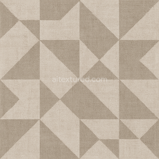 Seamless 3d texture pbr 8k geometric tile wallpaper with modern matte and textured linen weave