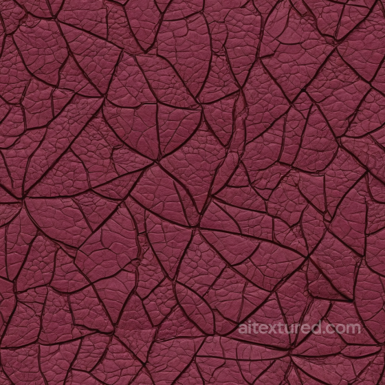 cracked burgundy leather PBR texture with deep fissures Leather texture preview