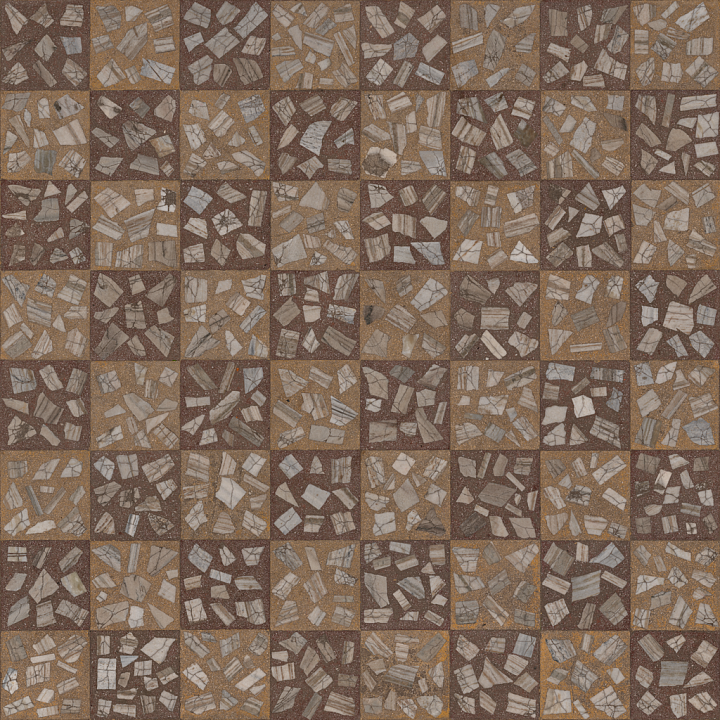 Marble Mosaic Tiles seamless PBR texture preview