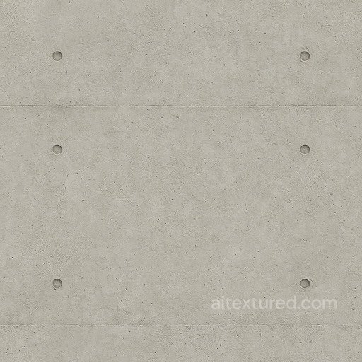 Cast In Place Concrete Subtle Form Tie Marks seamless Concrete PBR texture