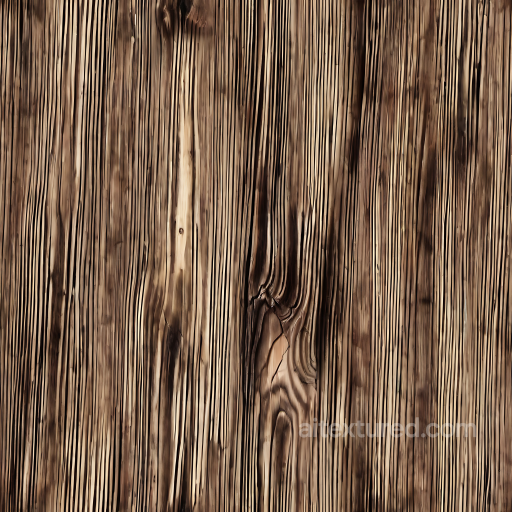 Rustic Burnt Pine Wood Planks Seamless Texture with Deep Grain and Charred Detail seamless Wood PBR texture