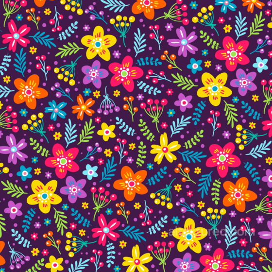 Bright Embroidered Floral Fabric Pattern Seamless Texture Embroidered floral texture preview