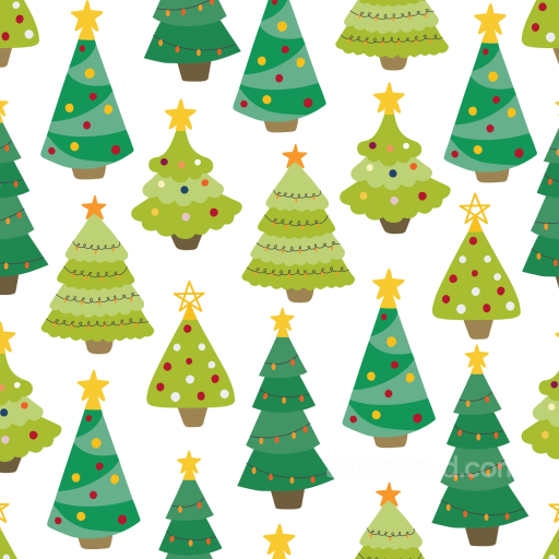 Digital Paper Texture Featuring Colorful Christmas Trees seamless All Christmas Digital paper PBR texture