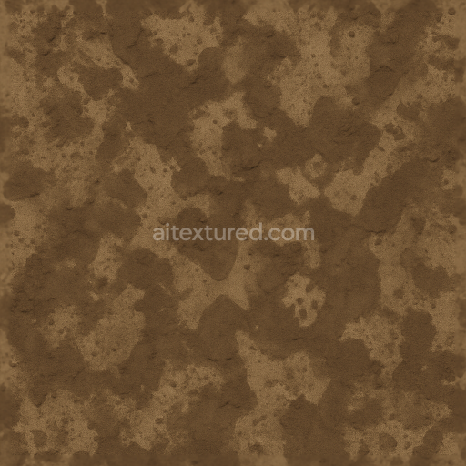 Seamless 3d texture pbr 8k muddy camouflage fabric with mud splatter and rough surface