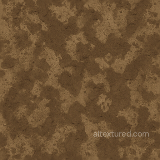 Muddy Camouflage Fabric With Mud Splatter And Rough Surface seamless Camouflage PBR texture