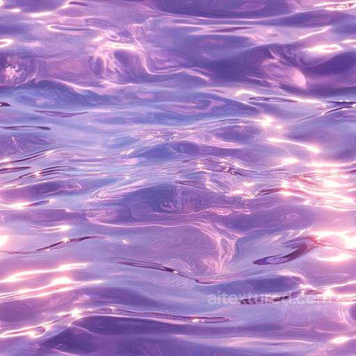 Stylized Purple Water Surface Seamless Texture with Soft Wave Reflections seamless Water PBR texture