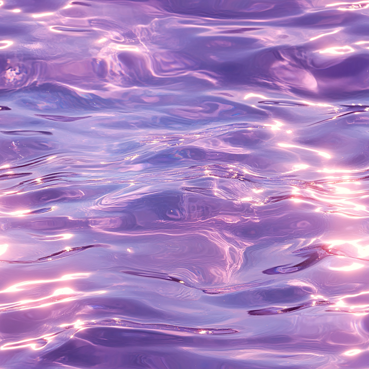 Stylized Purple Water Surface with Soft Wave Reflections seamless PBR texture preview