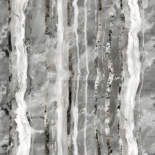 Seamless 3D Gray Marble PBR Texture Featuring Elegant Silver Veins
