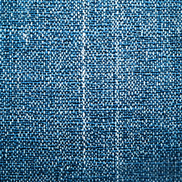 Denim Jeans of Blue Denim Fabric with Fine Worn Cracks and Weave Detail seamless PBR texture preview