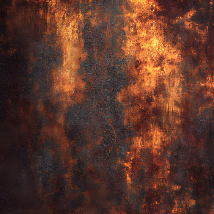 Rusty Metal with Cracked and Corroded Surface seamless PBR texture preview