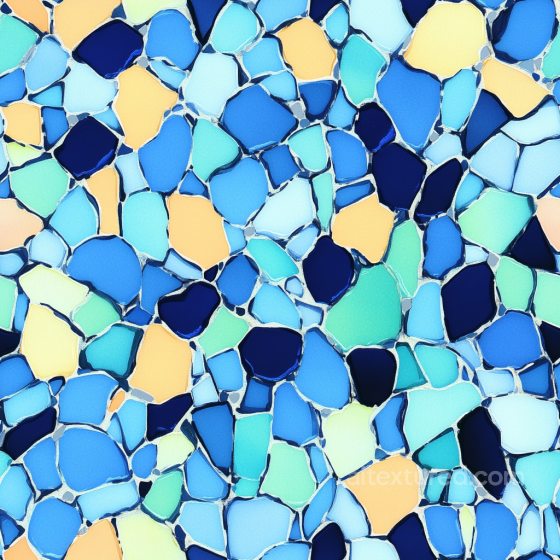 Mosaic PBR Texture Featuring Colorful Irregular Glass Chips Mosaic texture preview