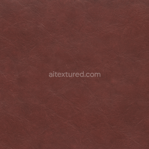 Seamless 3D Texture PBR 8K Patina Burgundy Leather with Matte Finish