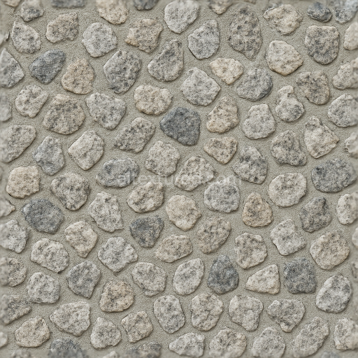 Seamless 3d texture pbr 8k granite chips mosaic with neutral hues and rough texture finish