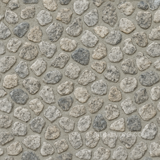 Granite Chips Mosaic With Neutral Hues And Rough Texture Finish seamless Mosaic PBR texture