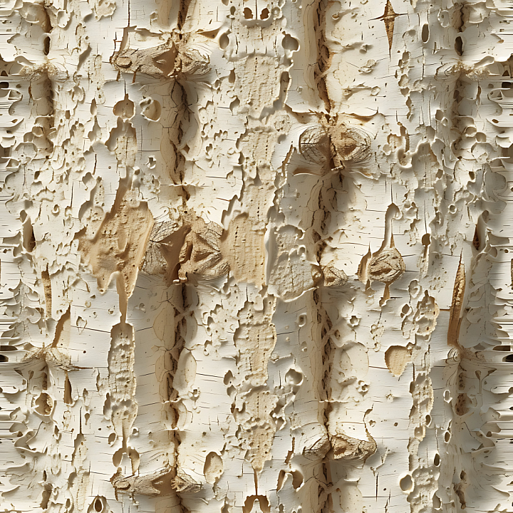 Wood Featuring Peeling White Paint And Natural Knots seamless PBR texture preview