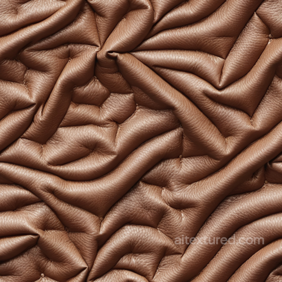 Of Wrinkled Brown Pebbled Leather With Deep Folds Leather texture preview