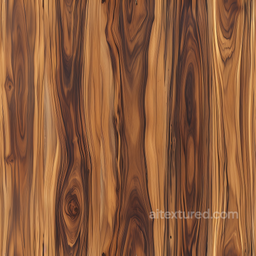 Exotic Wood Plank PBR Texture with Bold Grain and Knots seamless Wood PBR texture