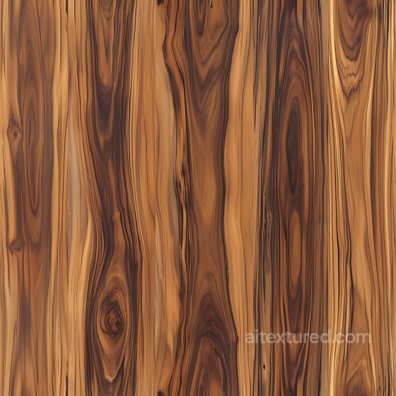 Exotic Wood Plank PBR Texture with Bold Grain and Knots Wood texture preview