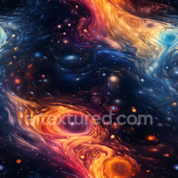 seamless Seamless 3D PBR Galactic Nebula Texture with Flowing Cosmic Clouds and Starfields texture 8k free download PBR