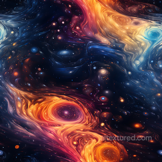 Galactic Nebula Texture with Flowing Cosmic Clouds and Starfields Star, space, planets texture preview