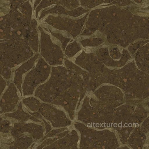 Tree Roots on Muddy Ground | Free PBR seamless Ground surface PBR texture