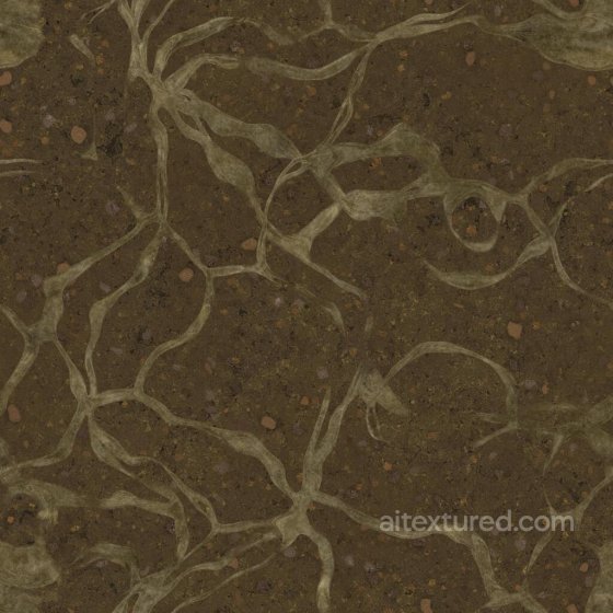 Tree Roots on Muddy Ground | Free PBR Ground surface texture preview