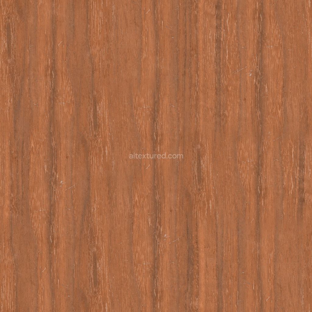 Seamless wood PBR texture with realistic grain and color