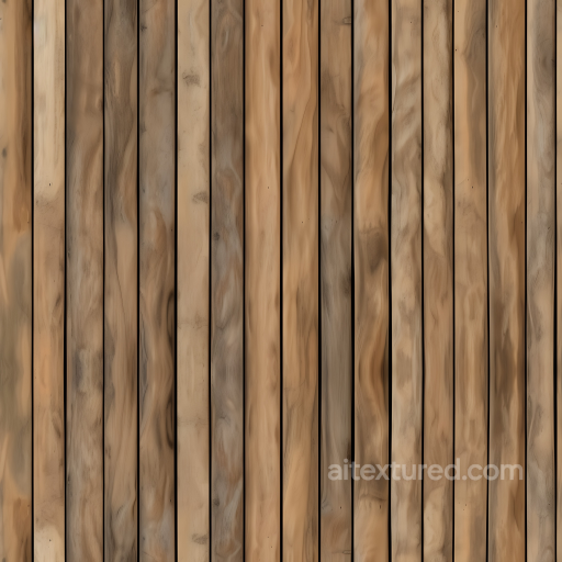 Rustic Pine Wood Planks PBR Texture with Wavy Grain seamless Wood PBR texture