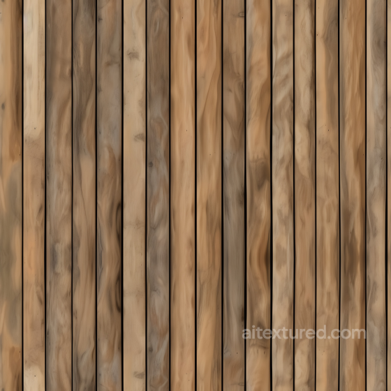 Rustic Pine Wood Planks PBR Texture with Wavy Grain Wood texture preview
