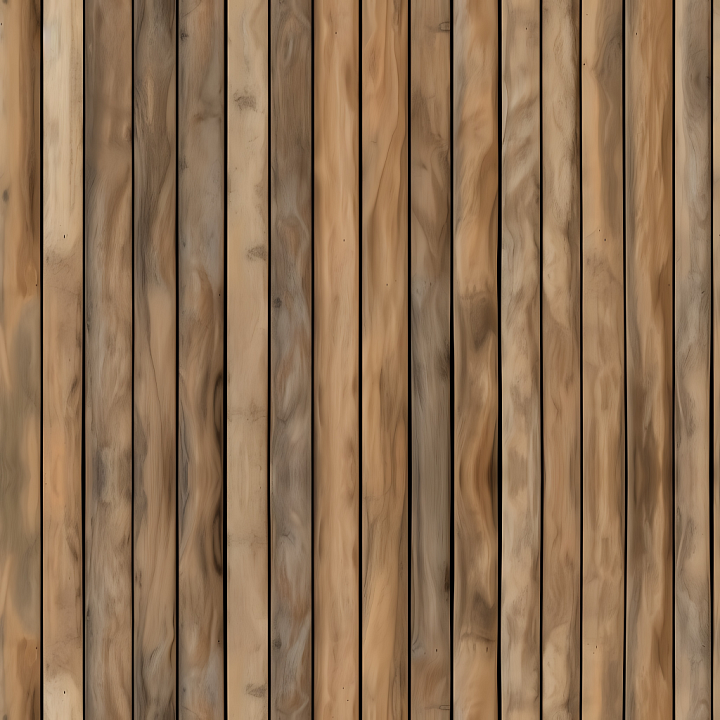 Rustic Pine Wood Planks with Wavy Grain seamless PBR texture preview
