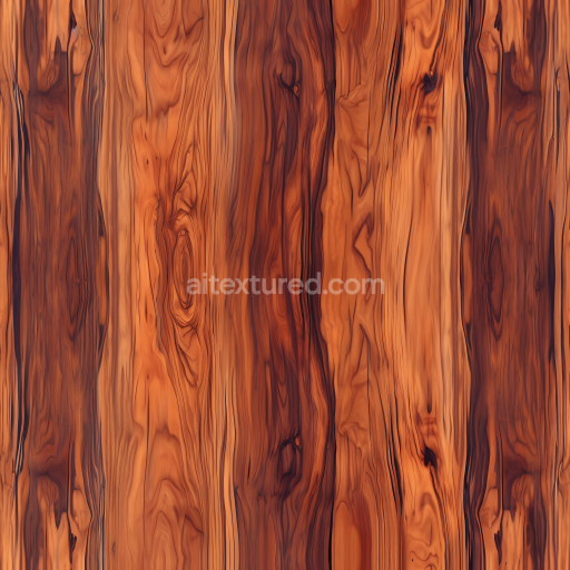 Seamless 3D Rustic Cedar Wood Planks PBR Texture with Warm Grain Patterns