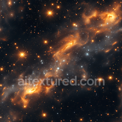 seamless Seamless 3D Space PBR Texture Featuring Glowing Nebula and Dense Starfield texture 8k free download PBR