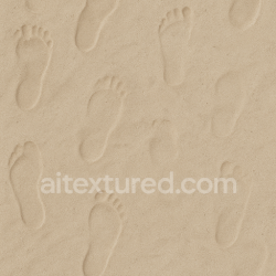 seamless Seamless 8k PBR 3d Texture of Dry Sand Footprints with Footprint Erosion texture 8k free download PBR