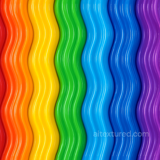 Corrugated Plastic Furniture Surface With Vibrant Colors And Glossy Finish seamless Furniture Plastic PBR texture
