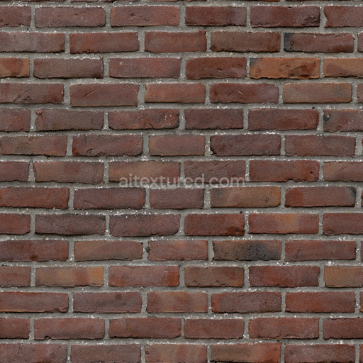 Red Brick — Red Industrial Factory Brick Albedo Normal — PBR seamless 3D texture