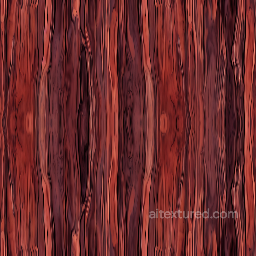 Red Stained Wood Planks PBR Texture with Knots and Grain seamless Wood PBR texture