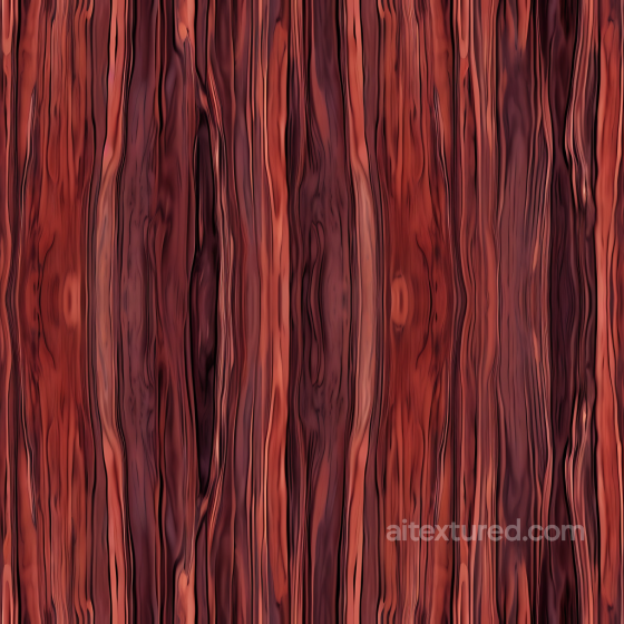 Red Stained Wood Planks PBR Texture with Knots and Grain Wood texture preview