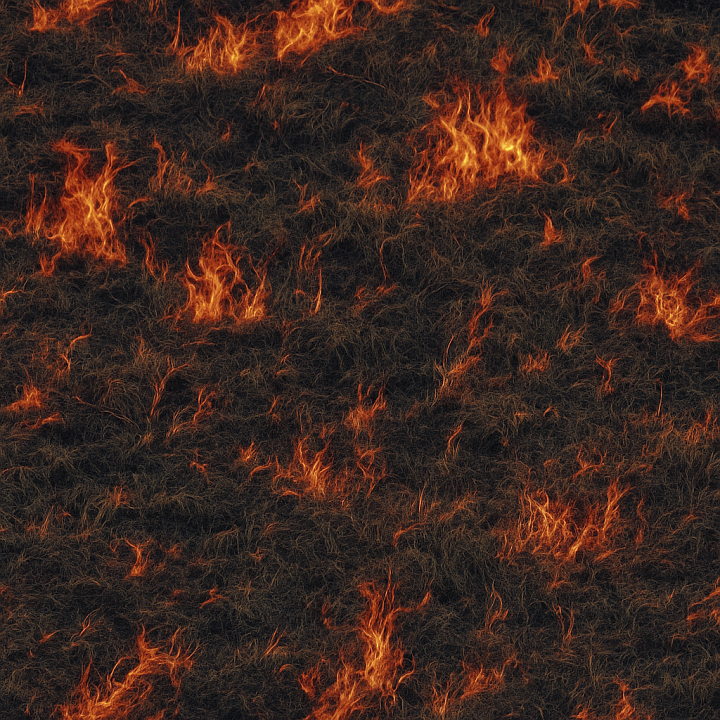 Burning Meadow seamless PBR texture preview
