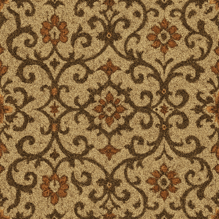 Patterned Carpet seamless PBR texture preview