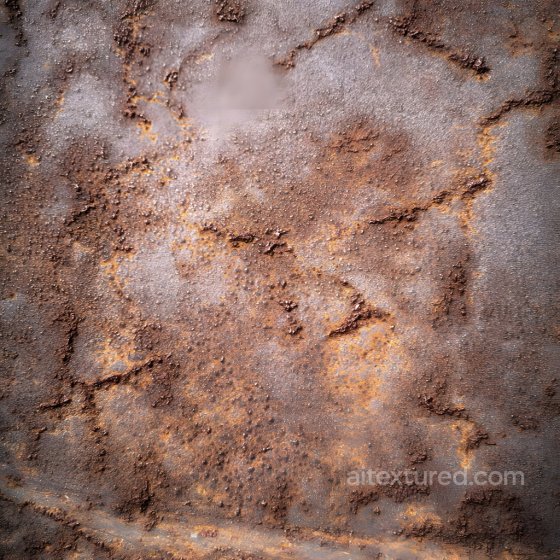 Rusty Cracked Metal PBR Texture with Rough Corrosion and Pitted Surface Rust texture preview