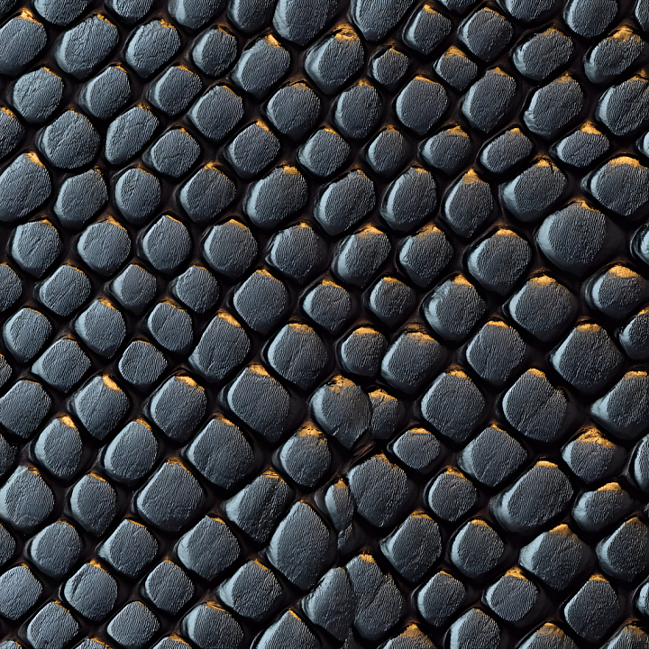 Reptile Skin With Pronounced Scales And Natural Gloss seamless PBR texture preview