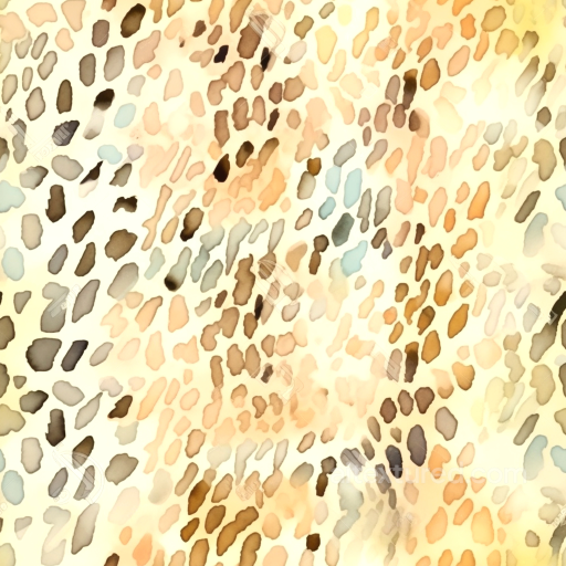 Leopard Print Texture with Soft Pattern and Warm Tones seamless Leopard Print PBR texture