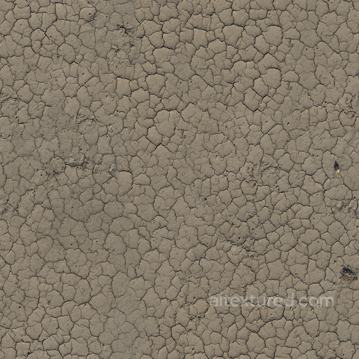 Dry Ground Dry - Dry Sand Mud Cracked Desert Baked seamless Ground surface PBR texture